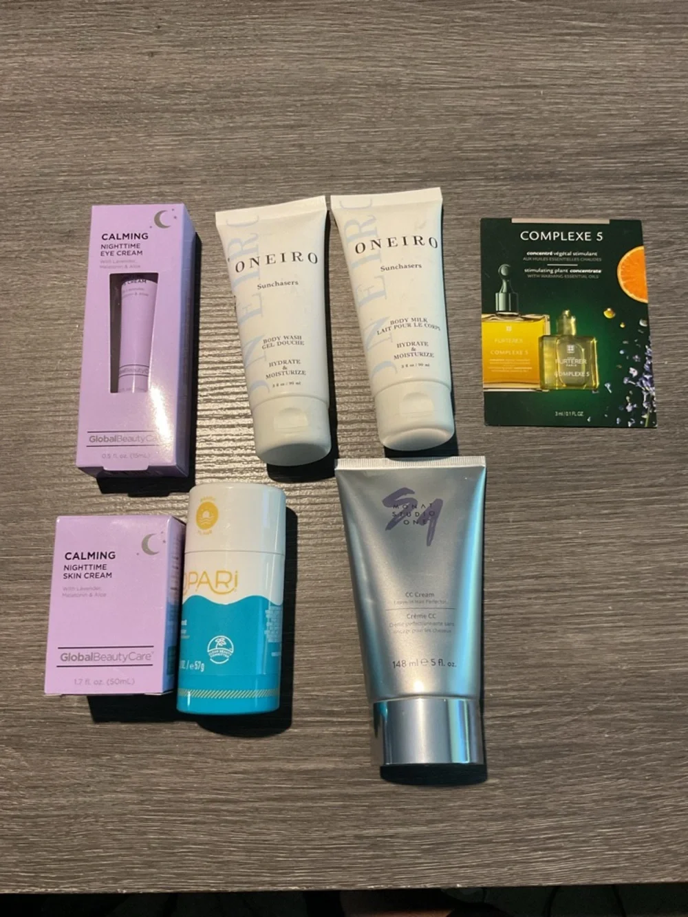 Clinique Pink and Orange Canvas Cosmetic Tote with Colorful Pouches - Picture 5 of 7